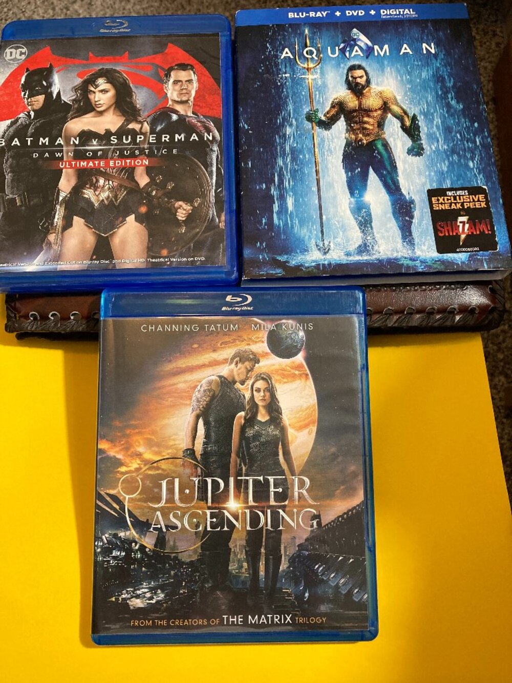 Aquaman, Jupiter Ascending, Batman v Superman DVD - Blu-Ray